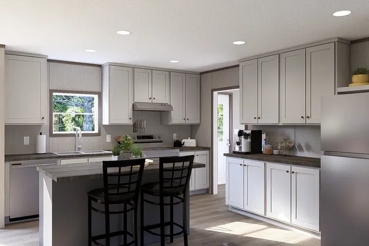 The LEGEND BIG BOY Kitchen. This Manufactured Mobile Home features 4 bedrooms and 2 baths.