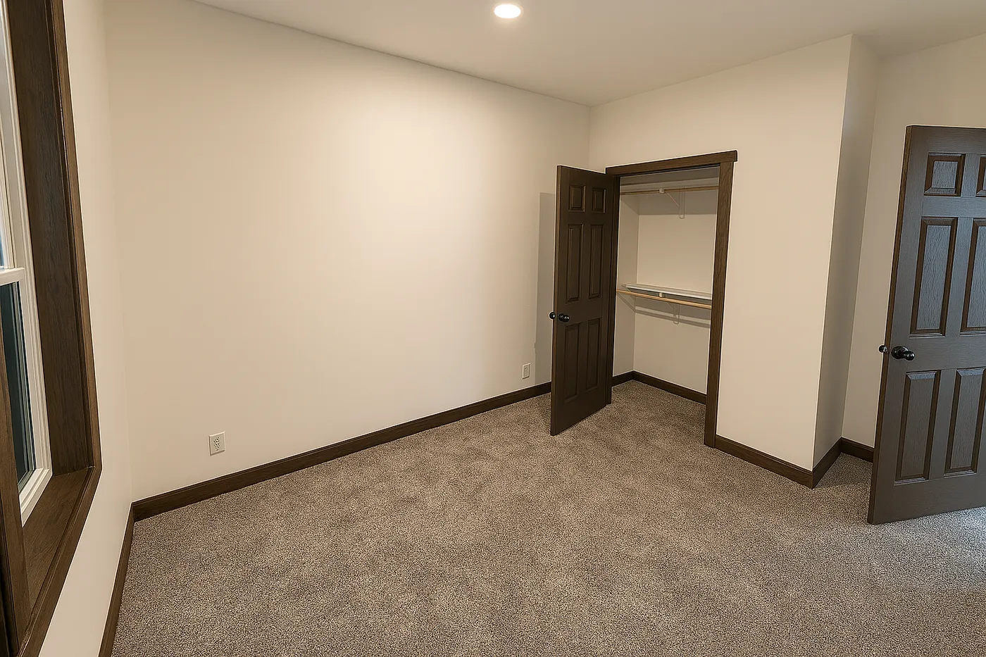 The LEGEND 402 MOD Bedroom. This Modular Home features 3 bedrooms and 2 baths.
