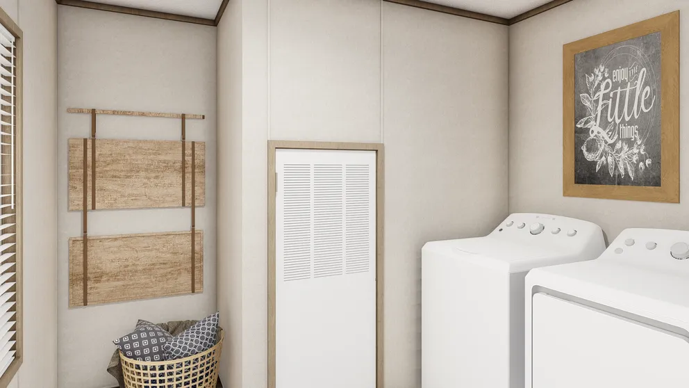 The THE SOUTHERN FARMHOUSE Utility Room. This Manufactured Mobile Home features 3 bedrooms and 2 baths.