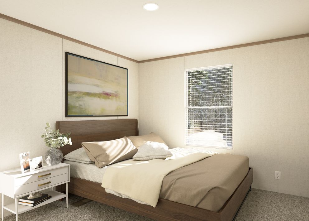 The THE RESERVE 60 Bedroom. This Manufactured Mobile Home features 3 bedrooms and 2 baths.