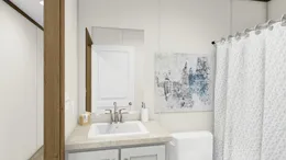 The THE INTUITION Guest Bathroom. This Manufactured Mobile Home features 3 bedrooms and 2 baths.
