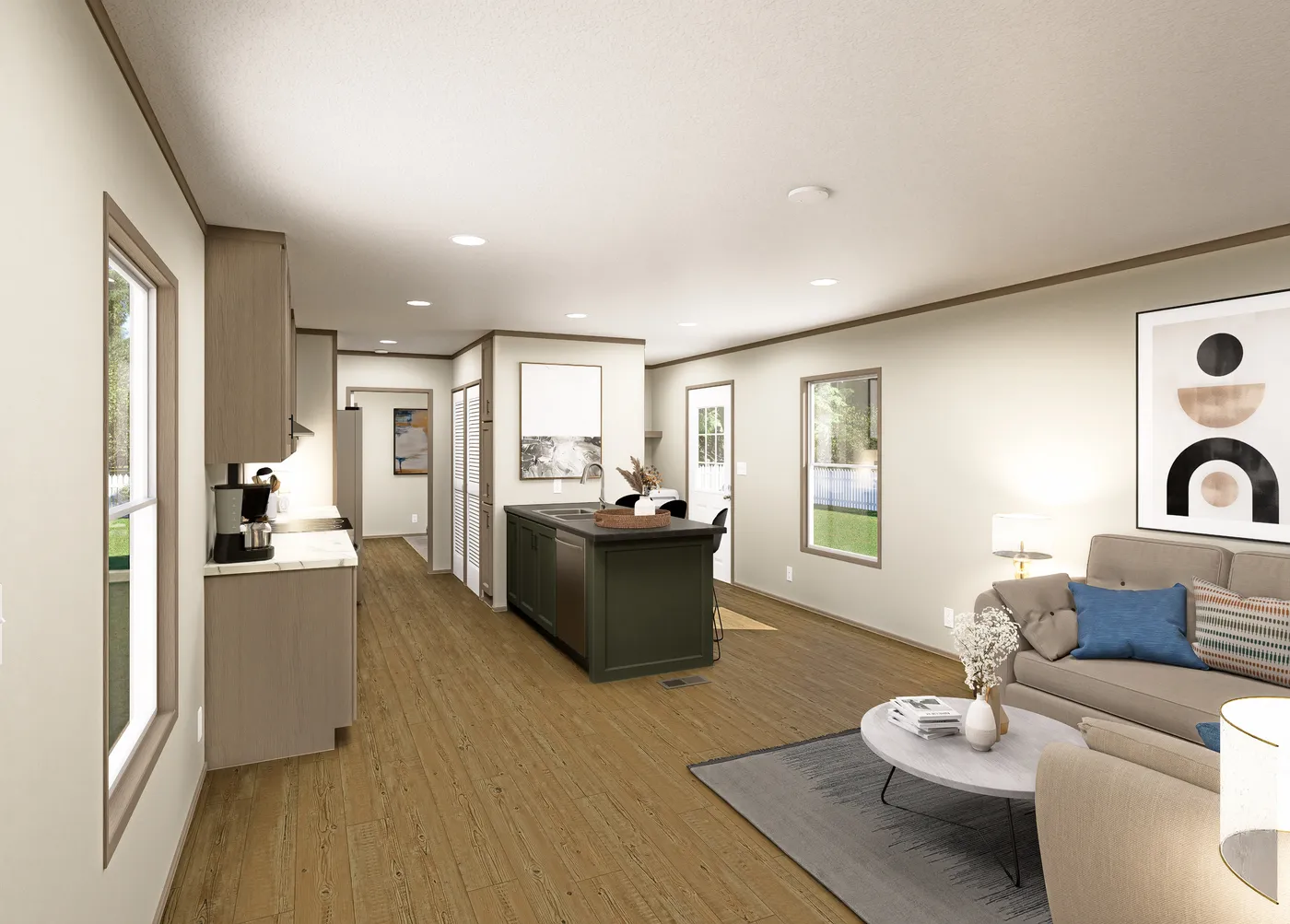 The CLARK Foyer. This Manufactured Mobile Home features 3 bedrooms and 2 baths.