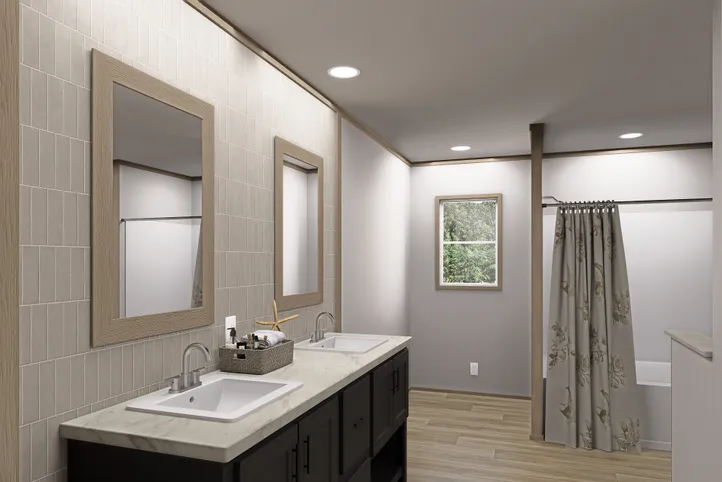 Tranquility Package. The SUMMIT Exterior. This Manufactured Mobile Home features 4 bedrooms and 3 baths.