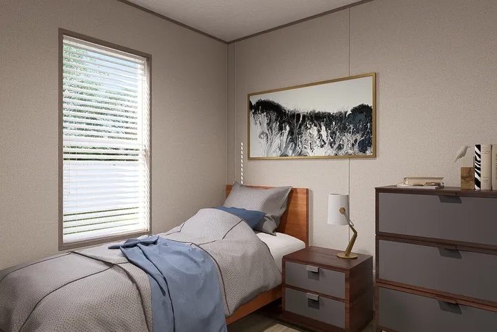 The BLAZER 66 F Bedroom. This Manufactured Mobile Home features 3 bedrooms and 2 baths.