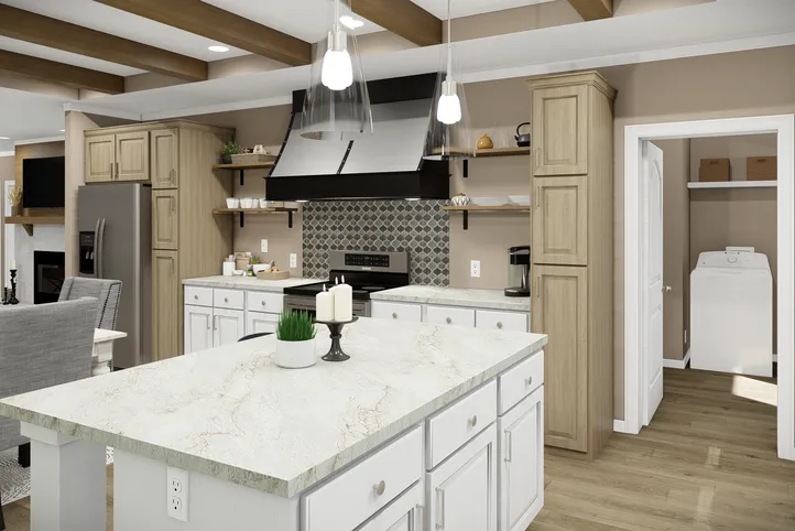 The THE BANDON Kitchen. This Manufactured Mobile Home features 3 bedrooms and 2 baths.