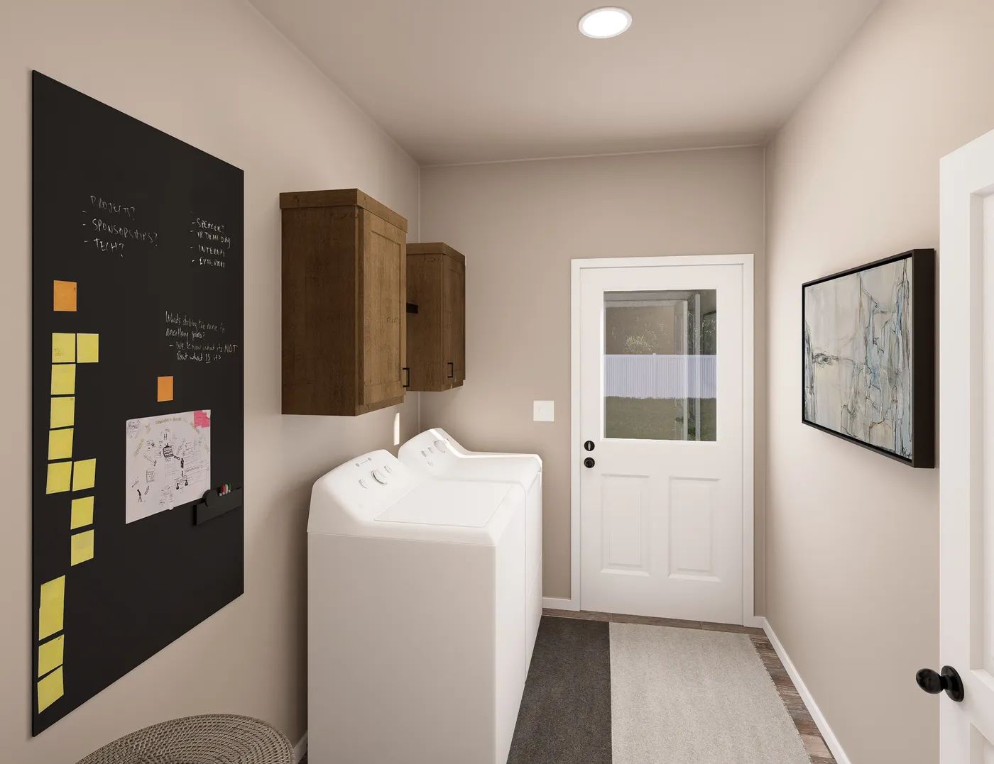 The PREFERRED PLUS CP601F  CLAYTON Utility Room. This Manufactured Mobile Home features 3 bedrooms and 2 baths.