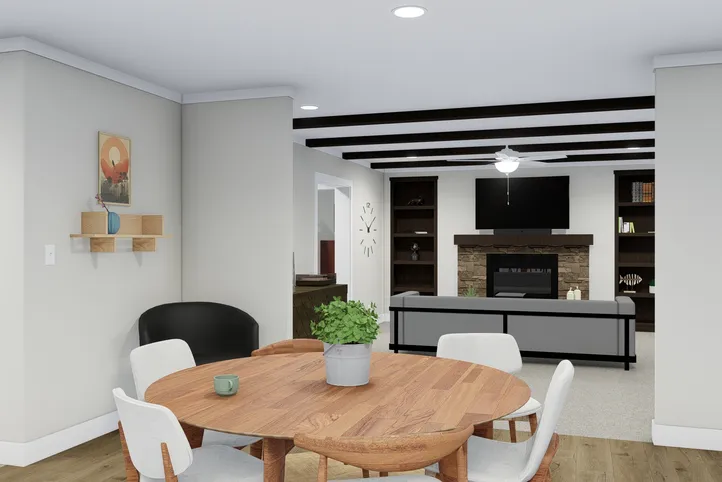 The TAHOE 3272A Dining Area. This Manufactured Mobile Home features 3 bedrooms and 2 baths.