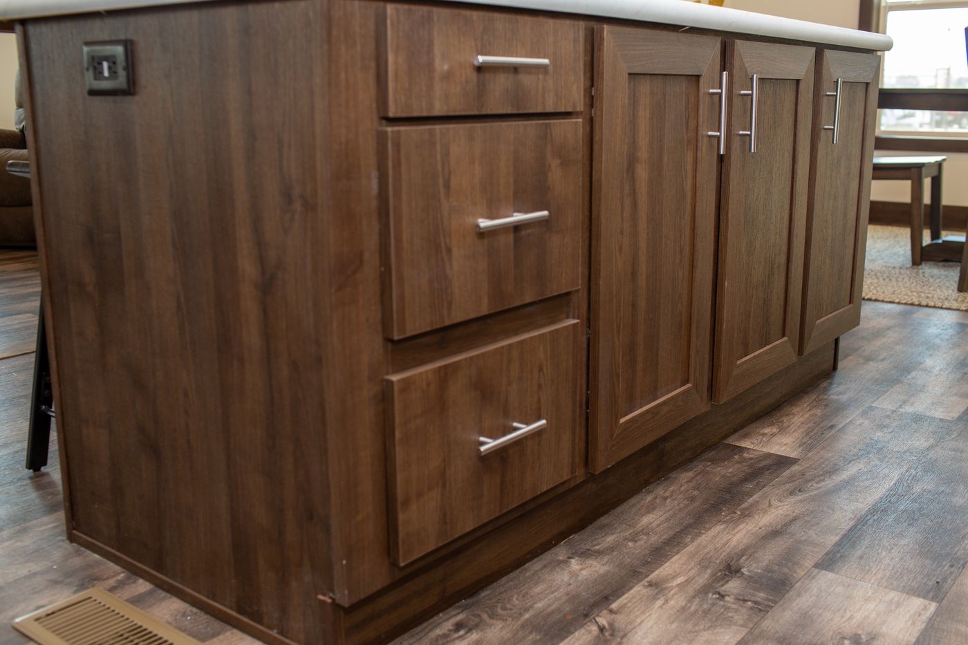 The RAMSEY 75 MOD Kitchen. This Modular Home features 4 bedrooms and 2 baths.