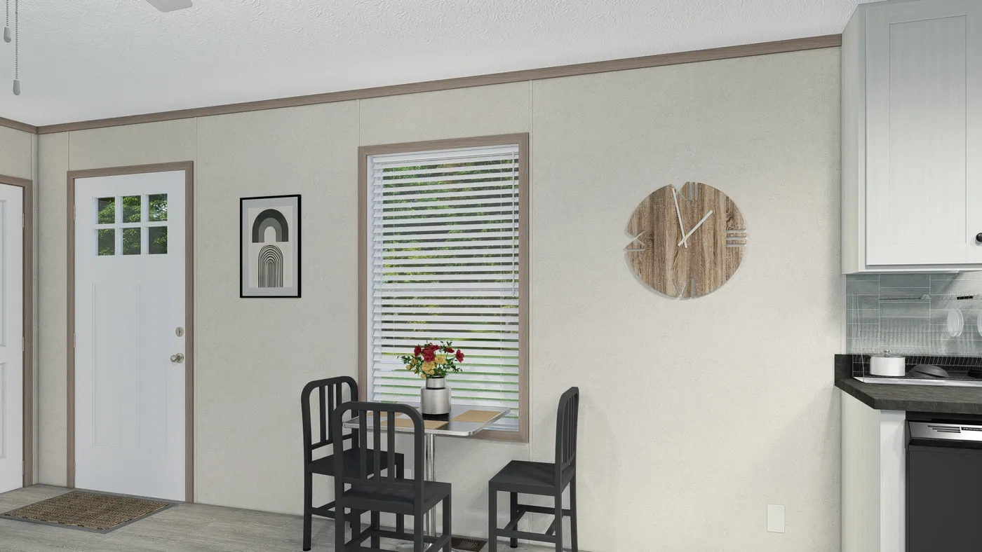 The 5216-4790 THE PULSE Foyer. This Manufactured Mobile Home features 2 bedrooms and 1 bath.