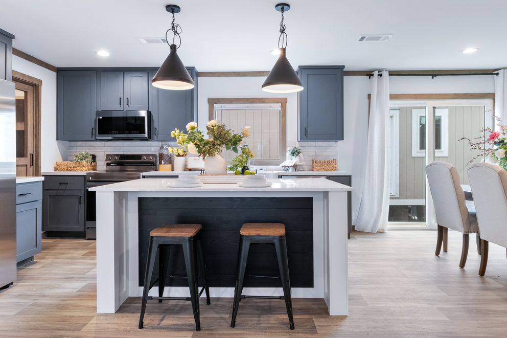 The FARM 3 FLEX Kitchen. This Manufactured Mobile Home features 3 bedrooms and 2 baths.