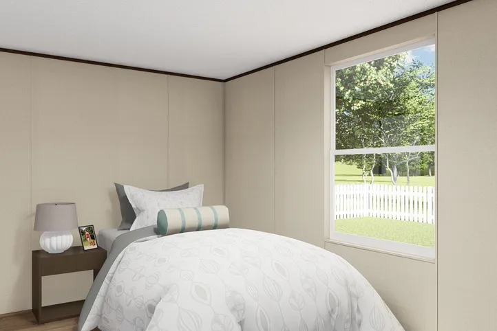 The DELIGHT Exterior. This Manufactured Mobile Home features 2 bedrooms and 2 baths.