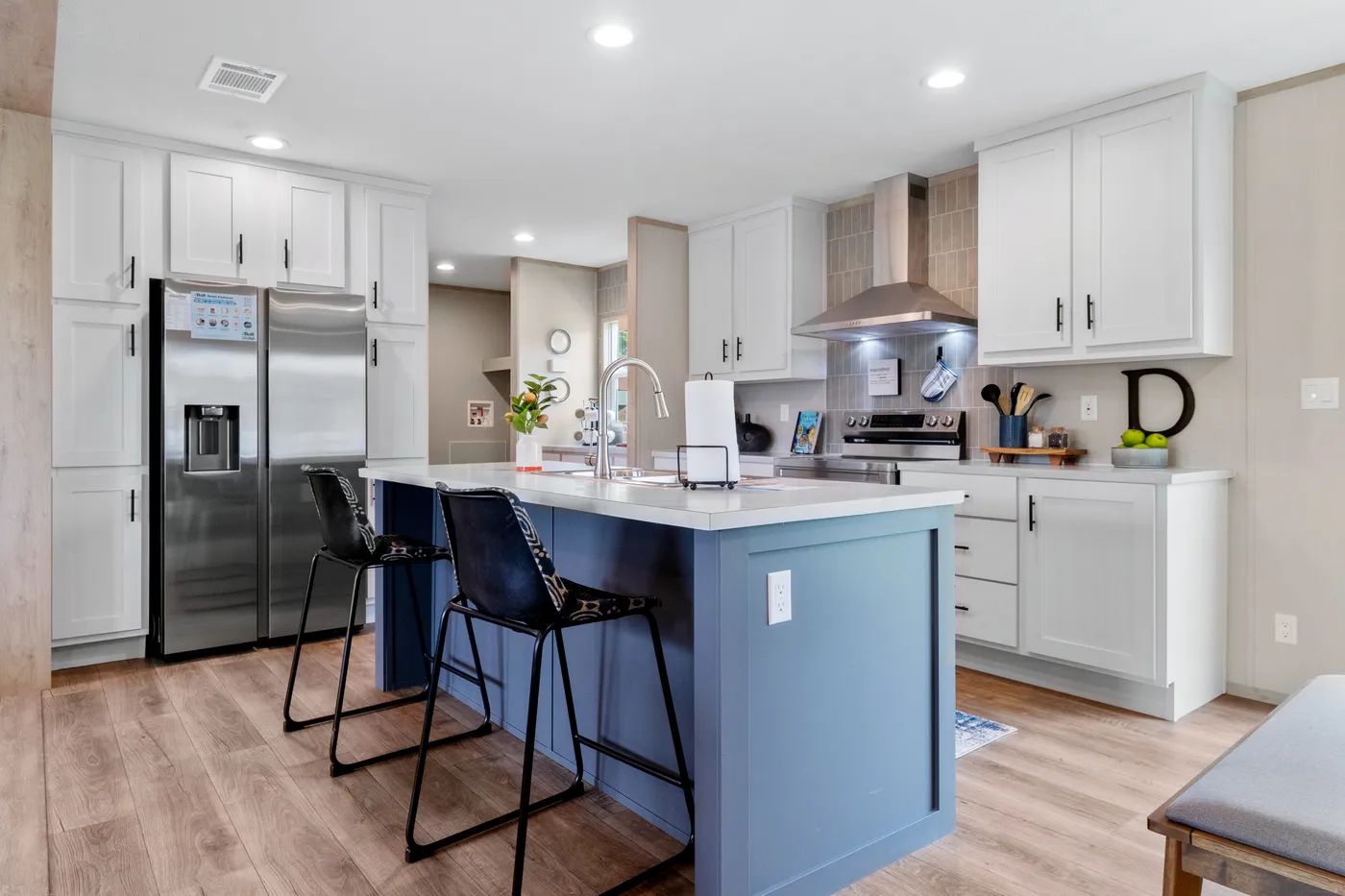 The FIJI Kitchen. This Manufactured Mobile Home features 3 bedrooms and 2 baths.