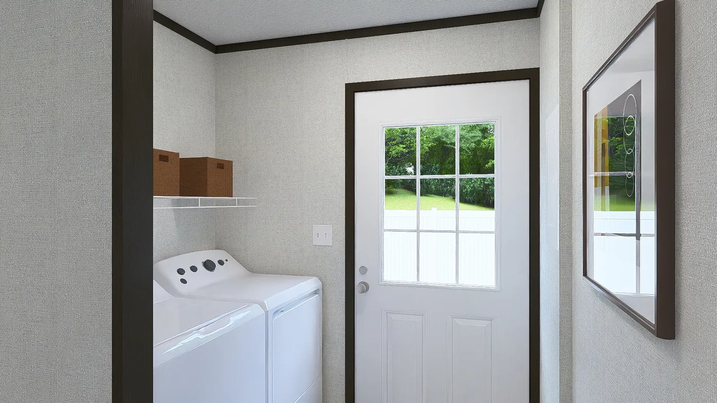 The BALANCE Utility Room. This Manufactured Mobile Home features 3 bedrooms and 2 baths.