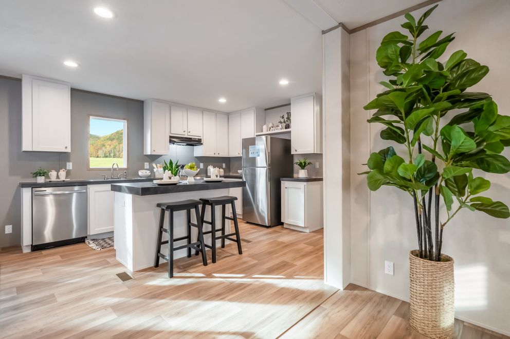 The ECLIPSE Kitchen. This Manufactured Mobile Home features 4 bedrooms and 2 baths.