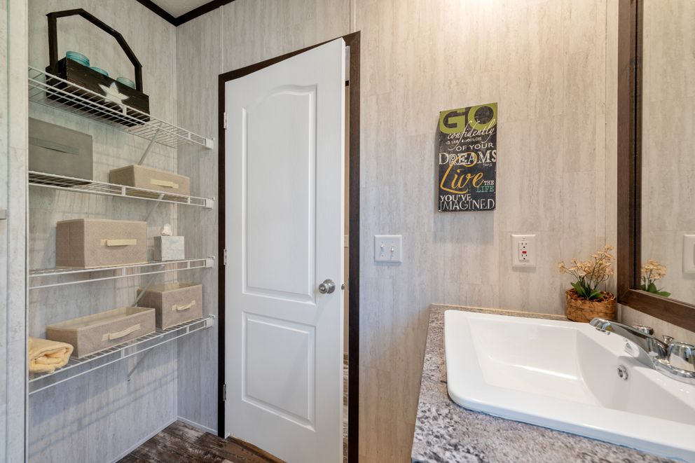 The GARNET Primary Bathroom. This Manufactured Mobile Home features 3 bedrooms and 2 baths.