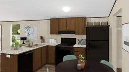 The BLISS Kitchen. This Manufactured Mobile Home features 2 bedrooms and 1 bath.