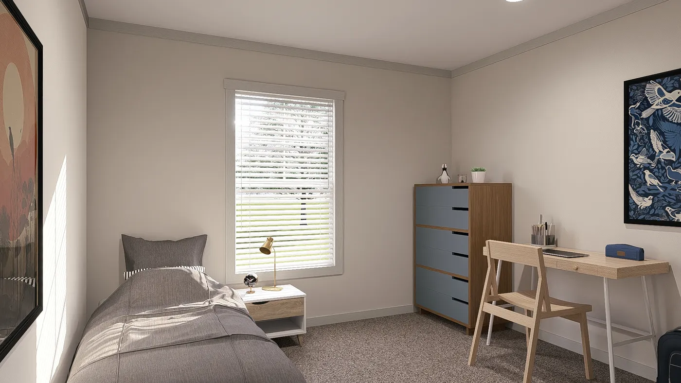 The FARM 3 FLEX DEN Guest Bathroom. This Manufactured Mobile Home features 3 bedrooms and 2 baths.