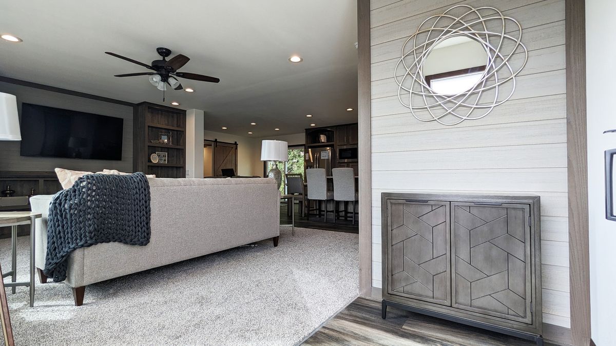 The LEGACY 327 Foyer. This Manufactured Mobile Home features 3 bedrooms and 2 baths.