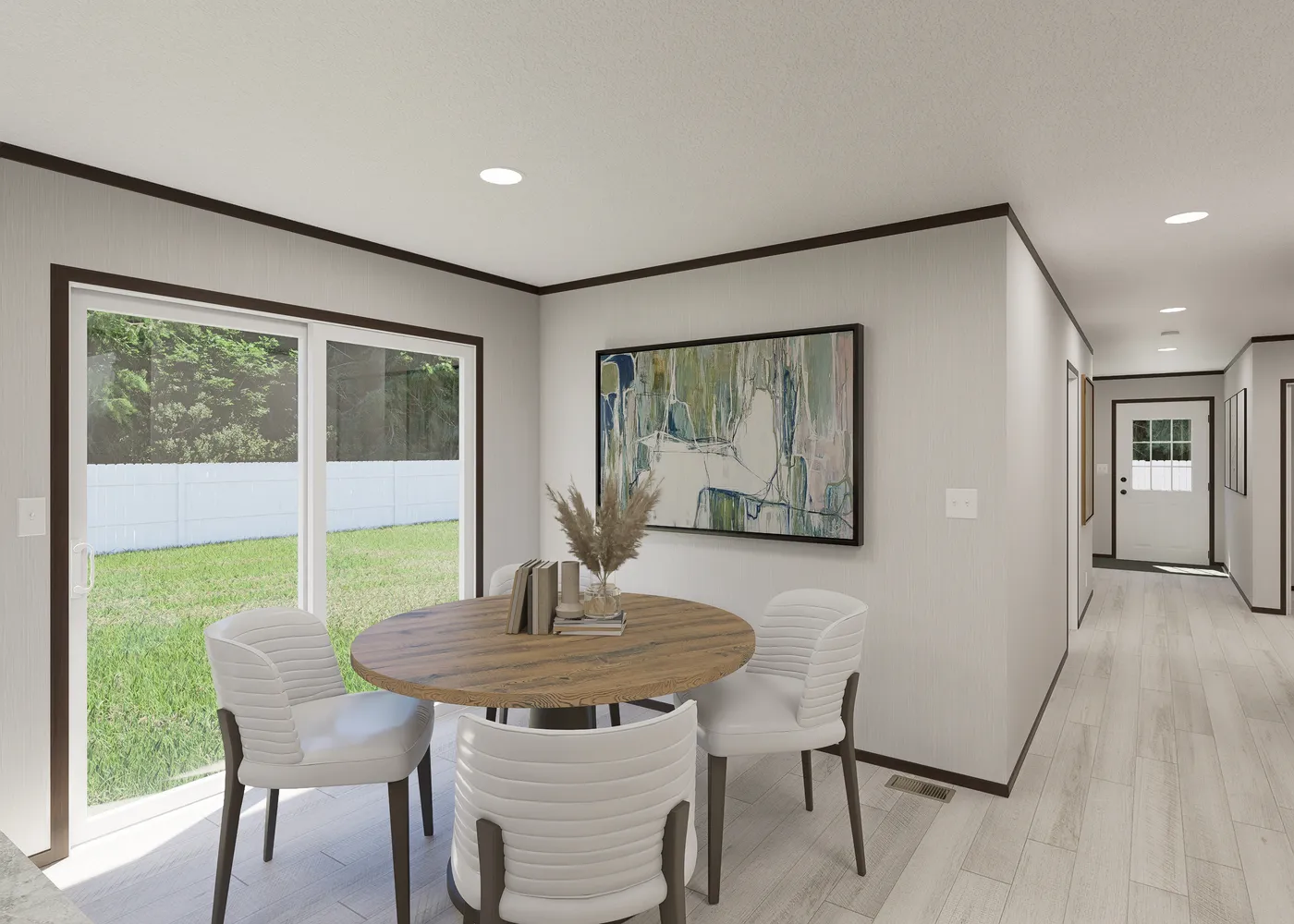 The SAPPHIRE Dining Area. This Manufactured Mobile Home features 4 bedrooms and 2 baths.
