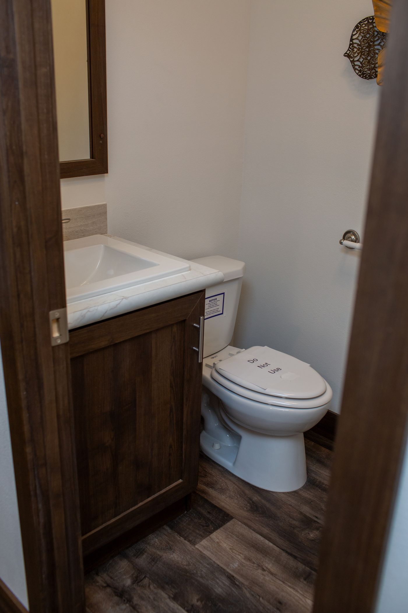 The RAMSEY 75 MOD Guest Bathroom. This Modular Home features 4 bedrooms and 2 baths.