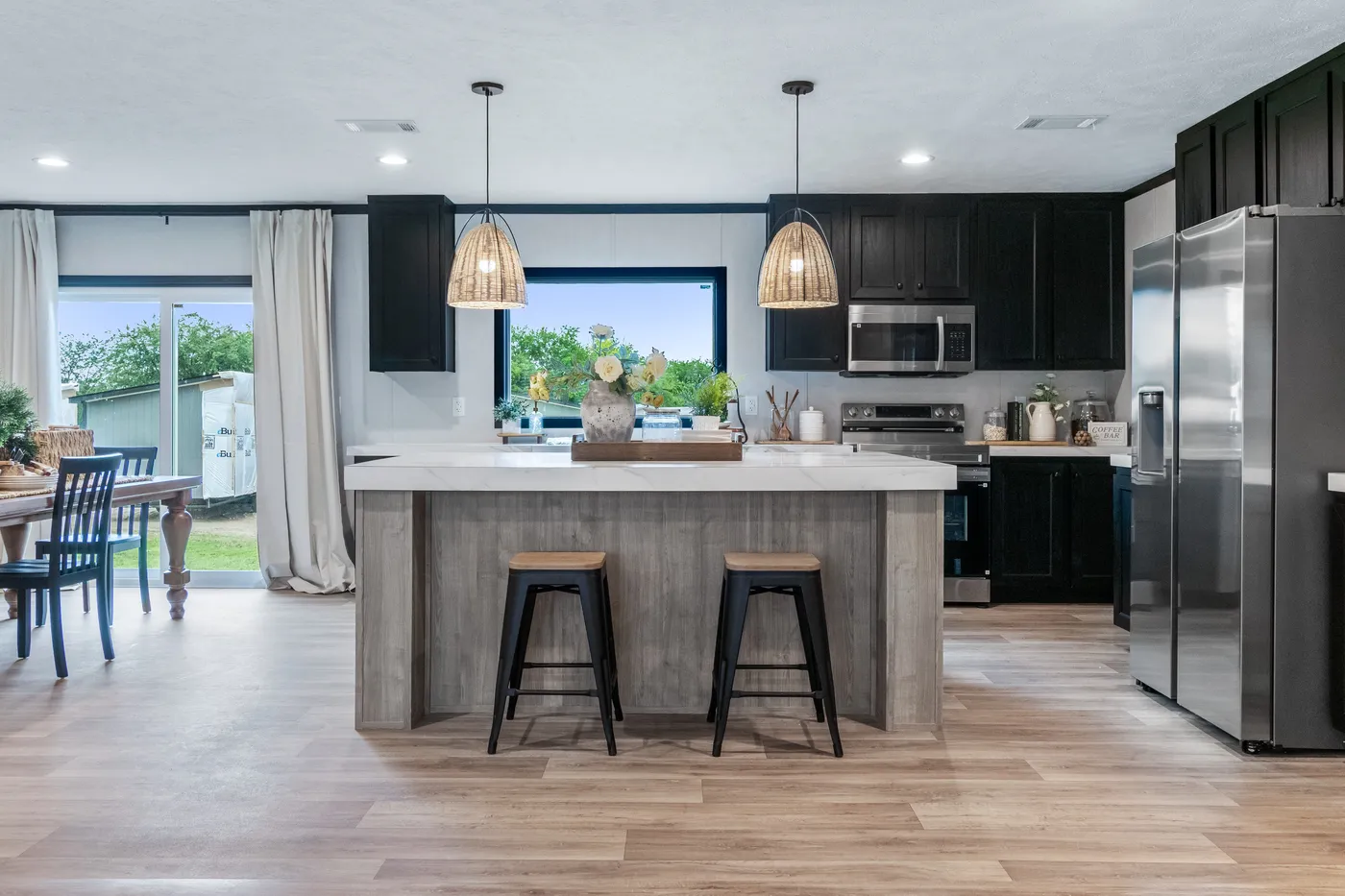 The ODYSSEY Kitchen. This Manufactured Mobile Home features 4 bedrooms and 2 baths.