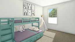 The UNDER PRESSURE Bedroom. This Manufactured Mobile Home features 3 bedrooms and 2 baths.