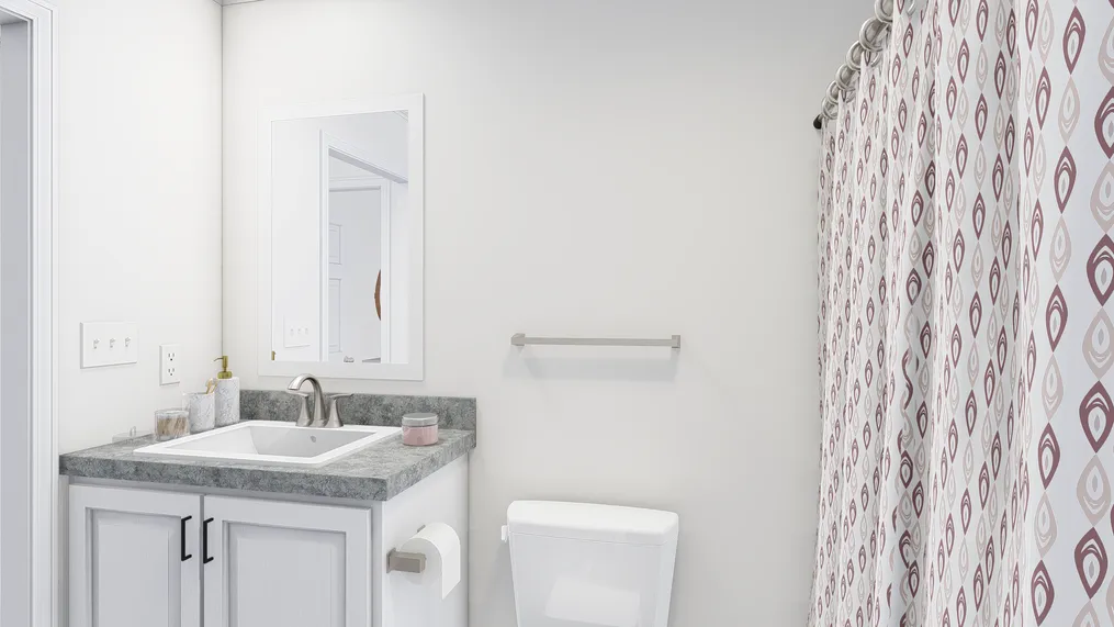 The BIG EASY M001 Guest Bathroom. This Manufactured Mobile Home features 4 bedrooms and 2 baths.
