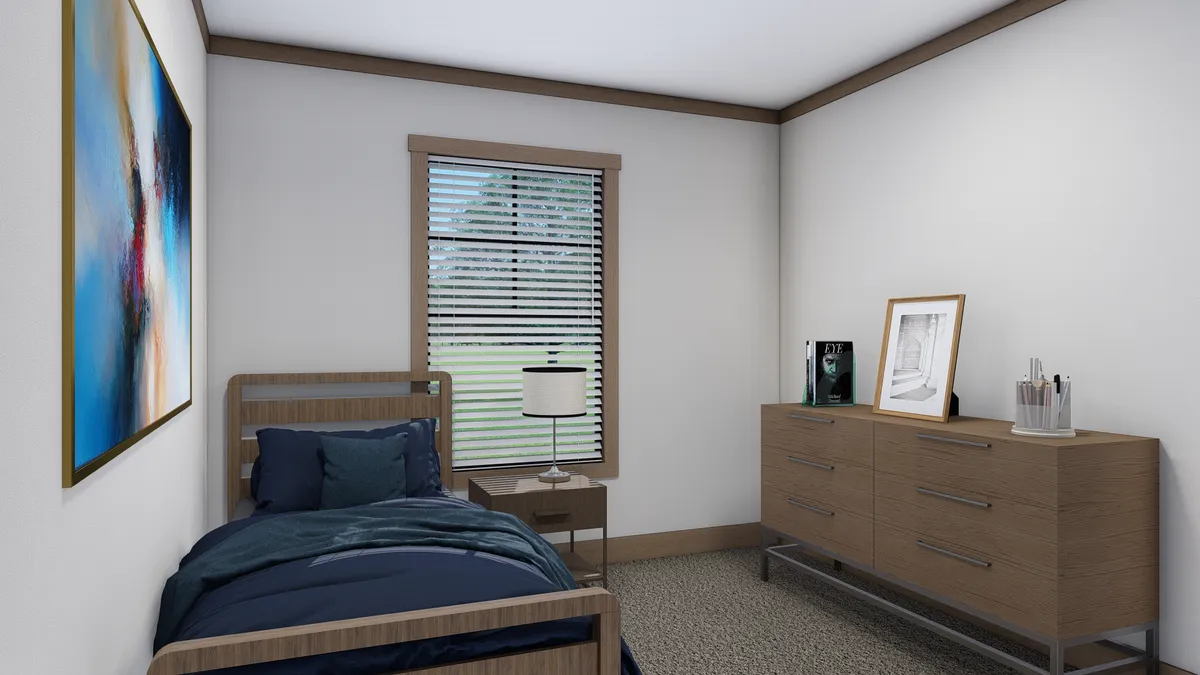 The FARM 3 FLEX Bedroom. This Manufactured Mobile Home features 4 bedrooms and 3 baths.