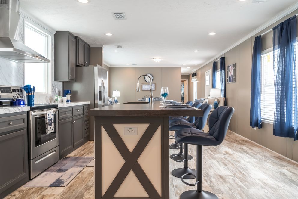 The MAJOR Kitchen. This Manufactured Mobile Home features 3 bedrooms and 2 baths.