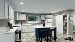 The SWEET BREEZE 72 Kitchen. This Manufactured Mobile Home features 4 bedrooms and 2 baths.