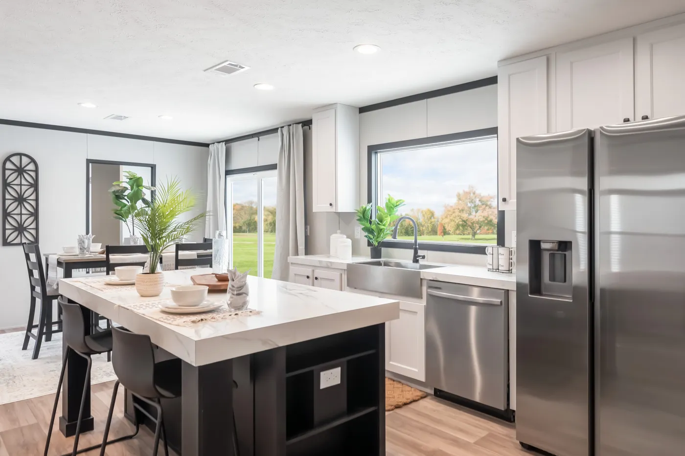 The THE ANNIVERSARY 2.1 Kitchen. This Manufactured Mobile Home features 3 bedrooms and 2 baths.