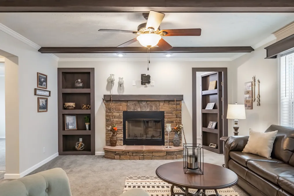 The TAHOE 3272A Family Room. This Manufactured Mobile Home features 3 bedrooms and 2 baths.