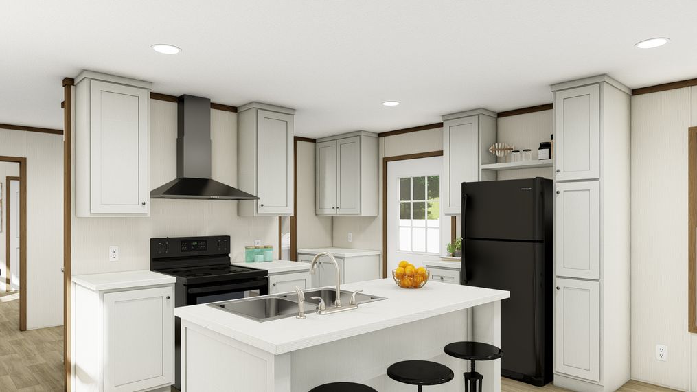 The ESSENCE Kitchen. This Manufactured Mobile Home features 3 bedrooms and 2 baths.