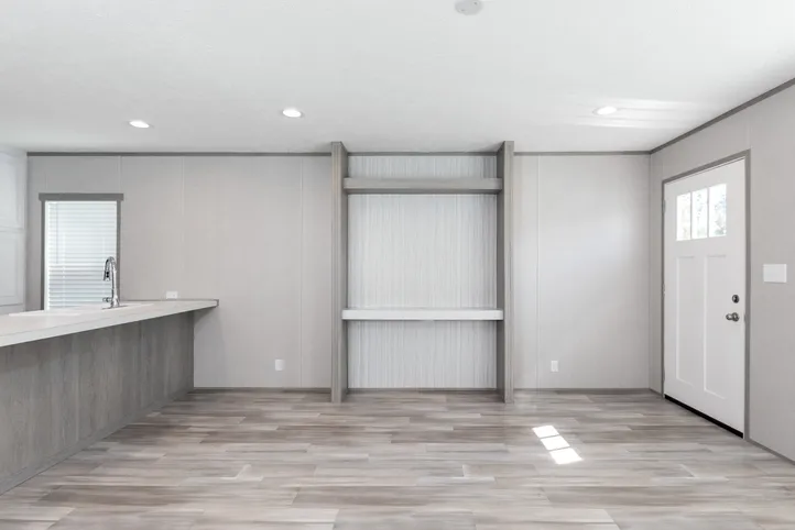 The BLAZER 66 F Living Room. This Manufactured Mobile Home features 3 bedrooms and 2 baths.