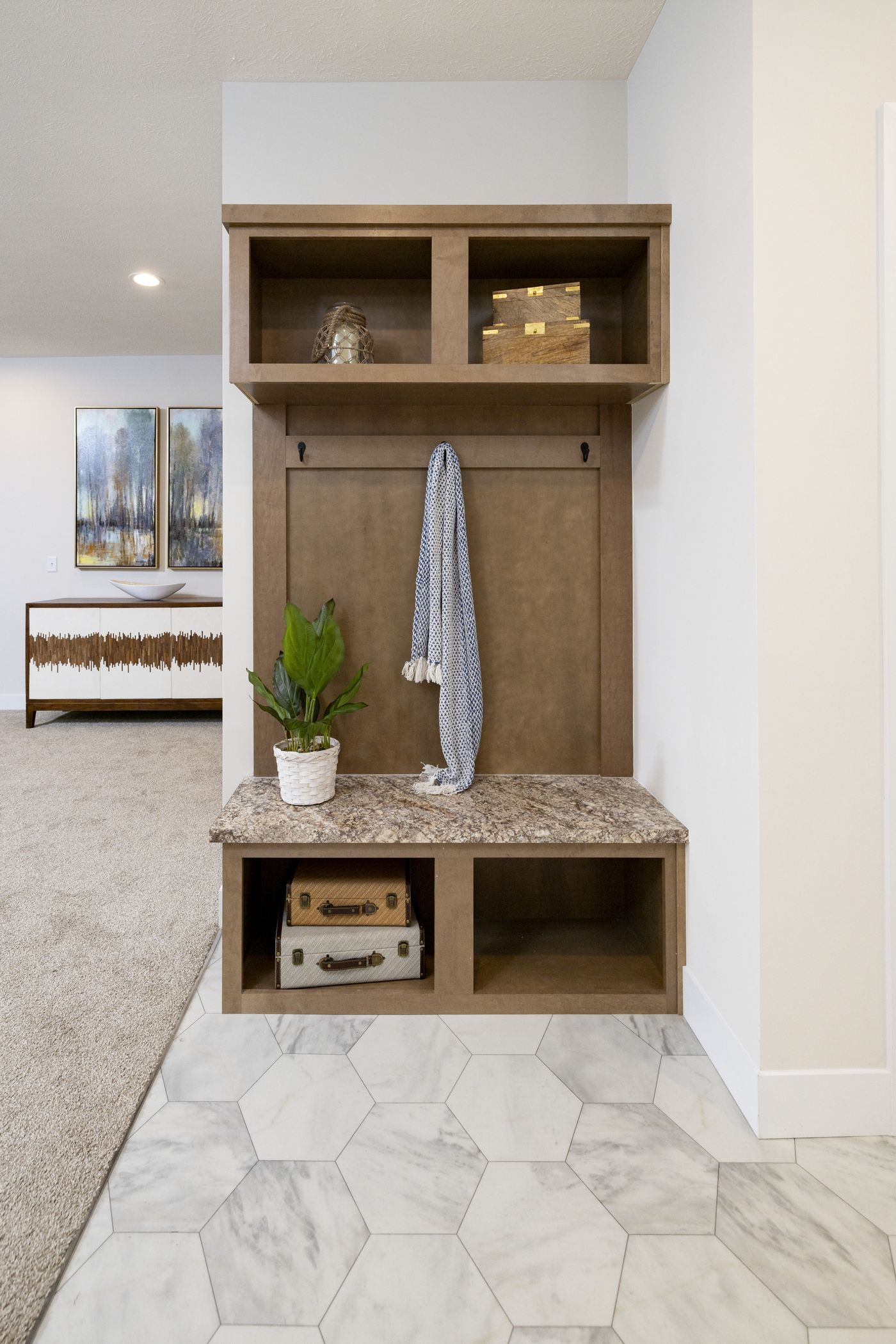 The MCCANN BLVD 6830-MS070 SECT Foyer. This Manufactured Mobile Home features 3 bedrooms and 2 baths.