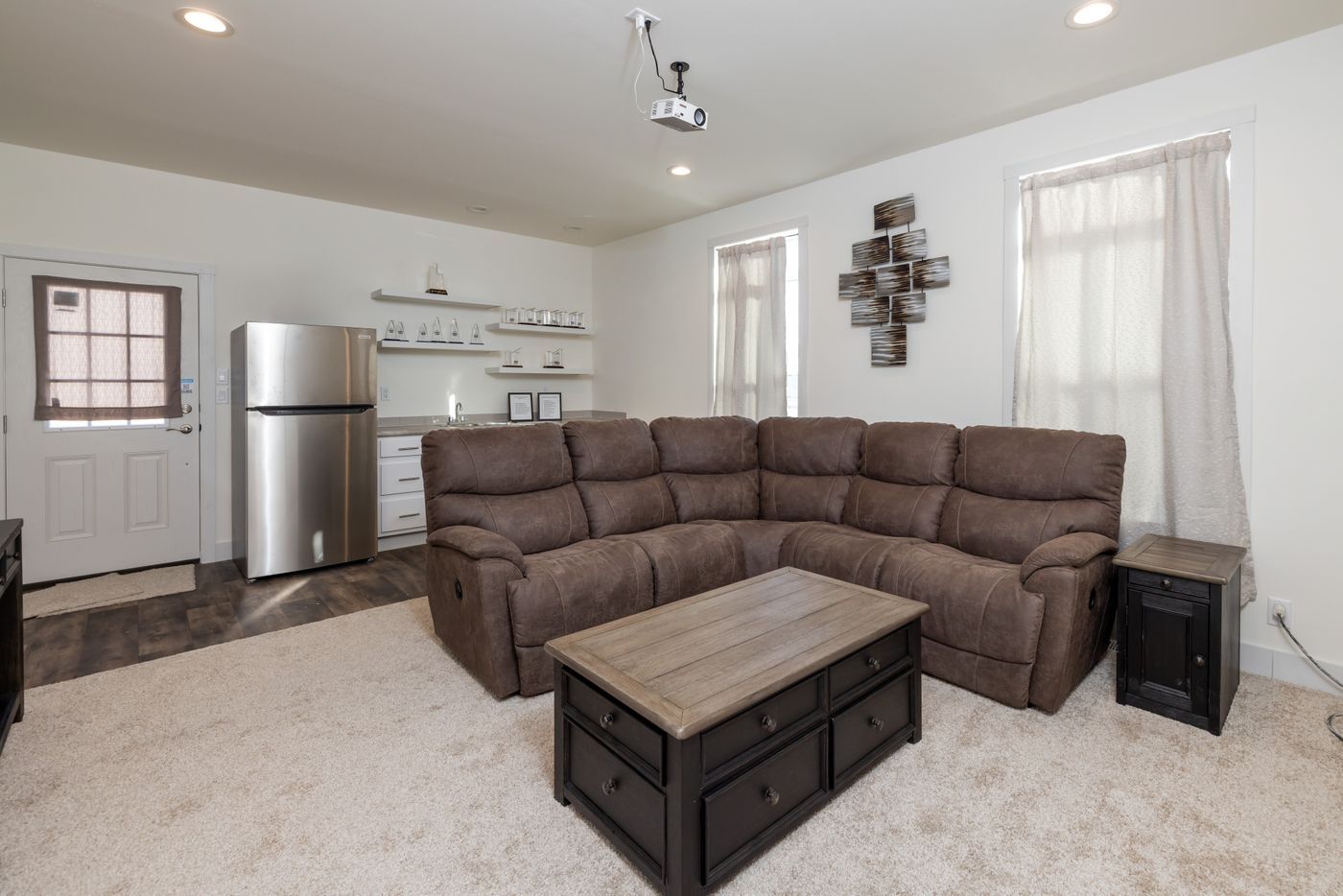 The 50TH ANNIVERSARY MOD Family Room. This Modular Home features 3 bedrooms and 2 baths.