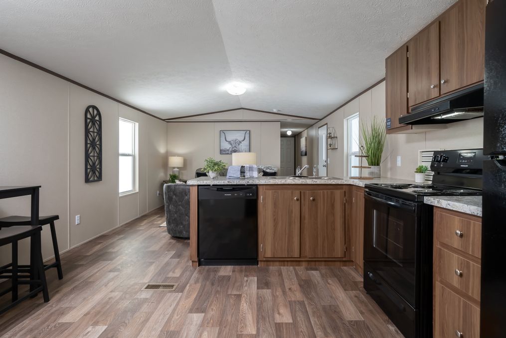 The ELATION Kitchen. This Manufactured Mobile Home features 3 bedrooms and 2 baths.