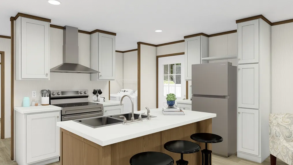 The INTUITION Kitchen. This Manufactured Mobile Home features 3 bedrooms and 2 baths.