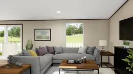 The SPLENDOR Living Room. This Manufactured Mobile Home features 3 bedrooms and 2 baths.