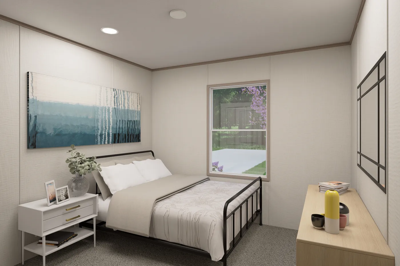 The ULTRA FLEX Guest Bedroom. This Manufactured Mobile Home features 4 bedrooms and 2 baths.