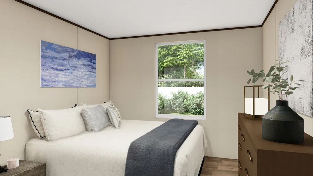 The MARVELOUS 3 Guest Bedroom. This Manufactured Mobile Home features 3 bedrooms and 2 baths.