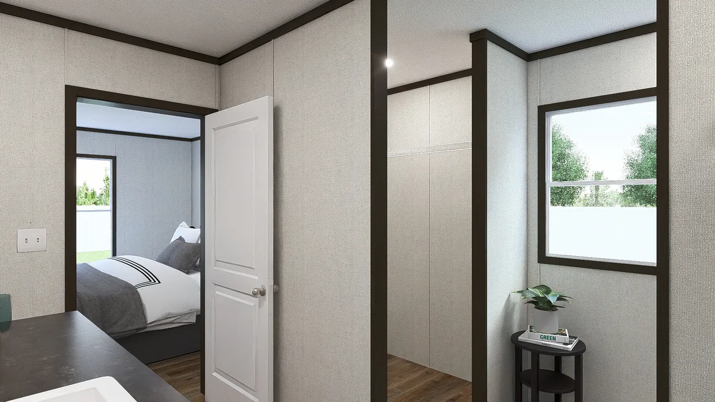 The IMPACT Primary Bathroom. This Manufactured Mobile Home features 4 bedrooms and 2 baths.