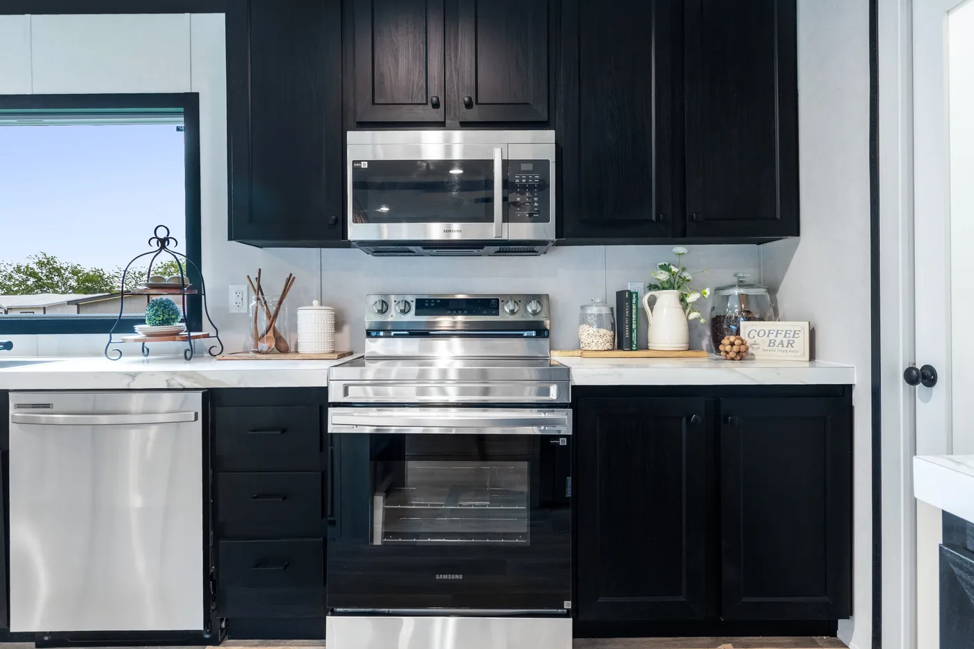 The ODYSSEY Kitchen. This Manufactured Mobile Home features 4 bedrooms and 2 baths.
