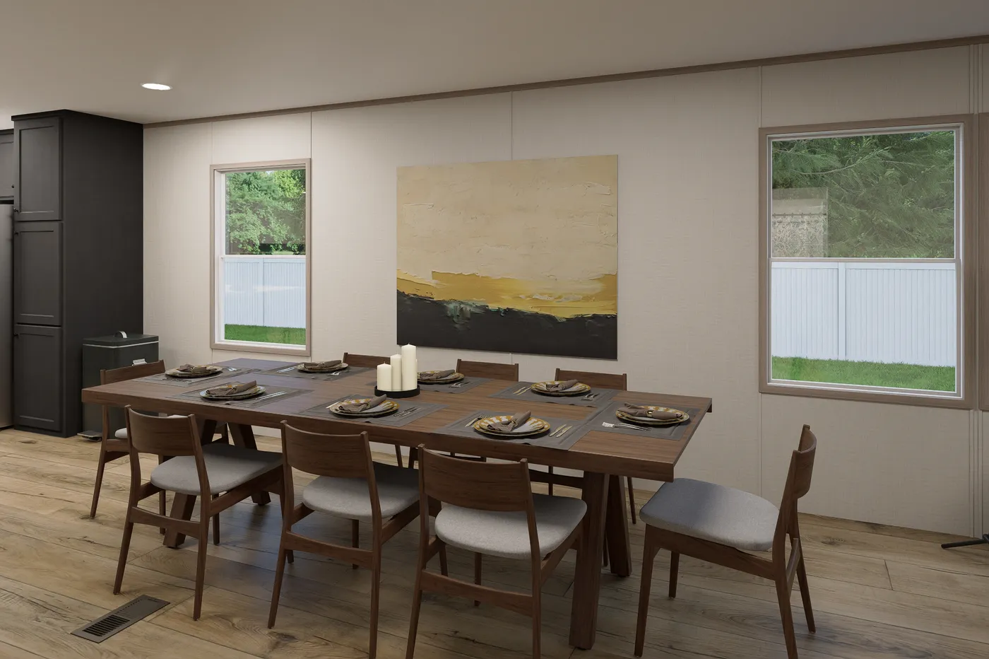 The ULTRA FLEX Dining Area. This Manufactured Mobile Home features 4 bedrooms and 2 baths.