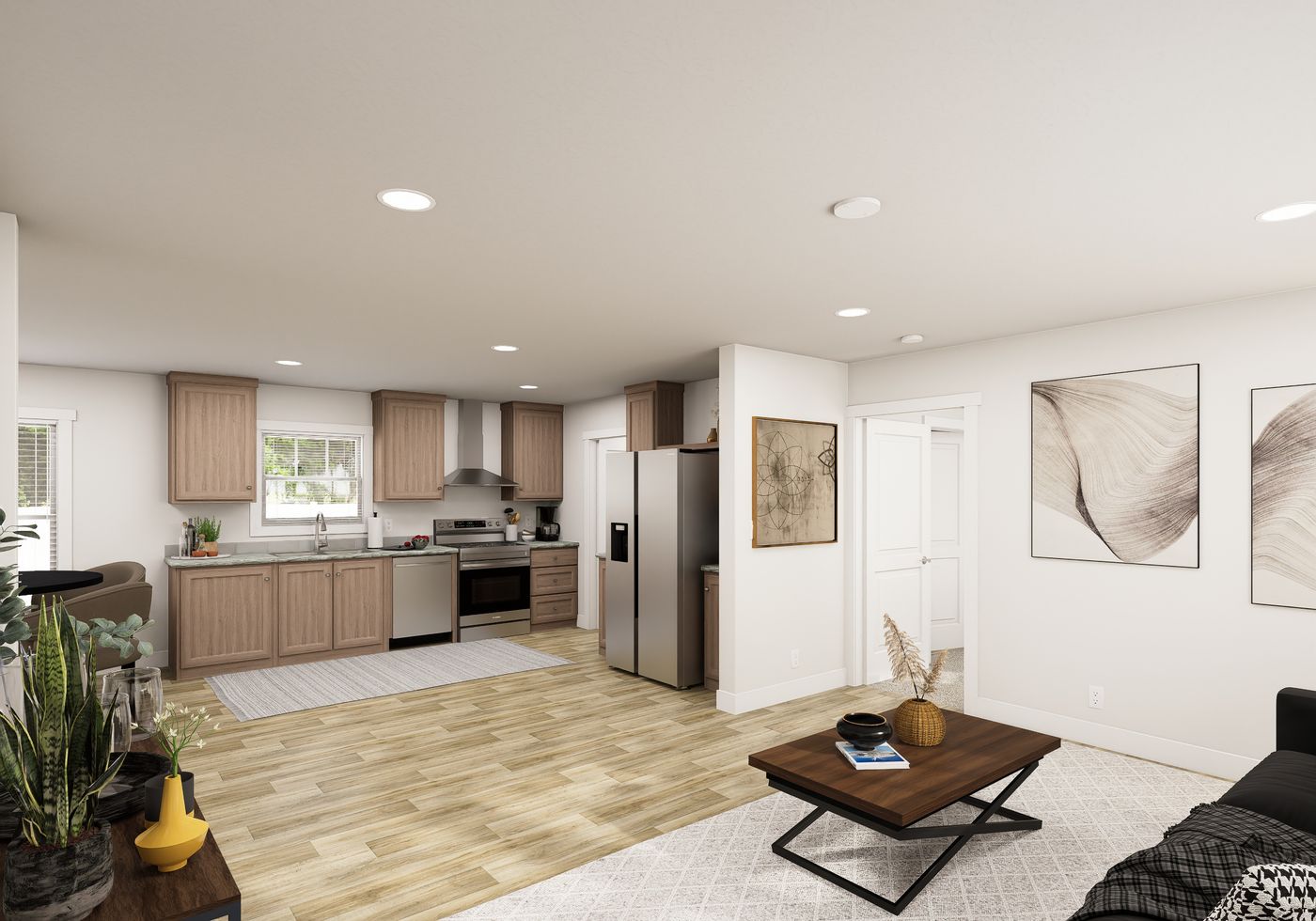 The RIGHT CHOICE 109 Foyer. This Manufactured Mobile Home features 4 bedrooms and 2 baths.