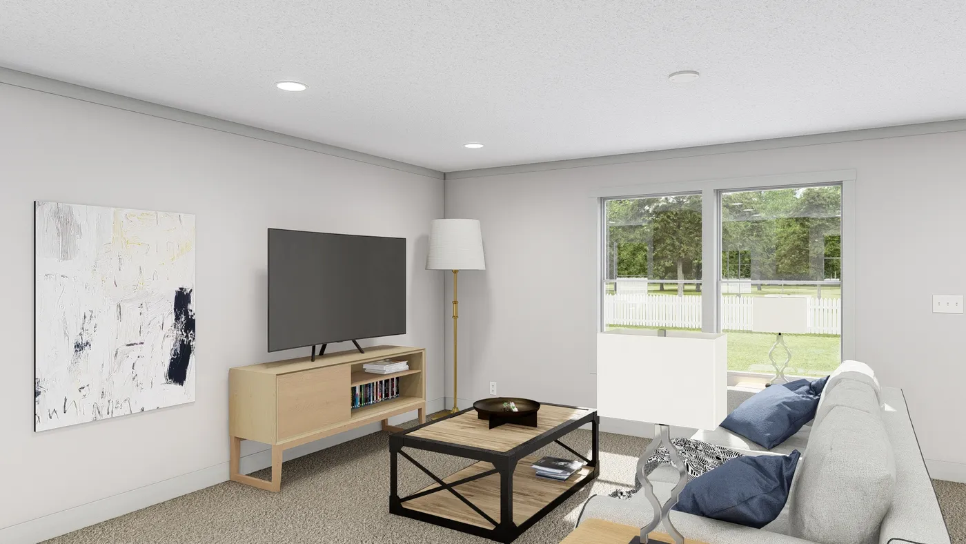 The HEY JUDE Living Room. This Manufactured Mobile Home features 5 bedrooms and 2 baths.
