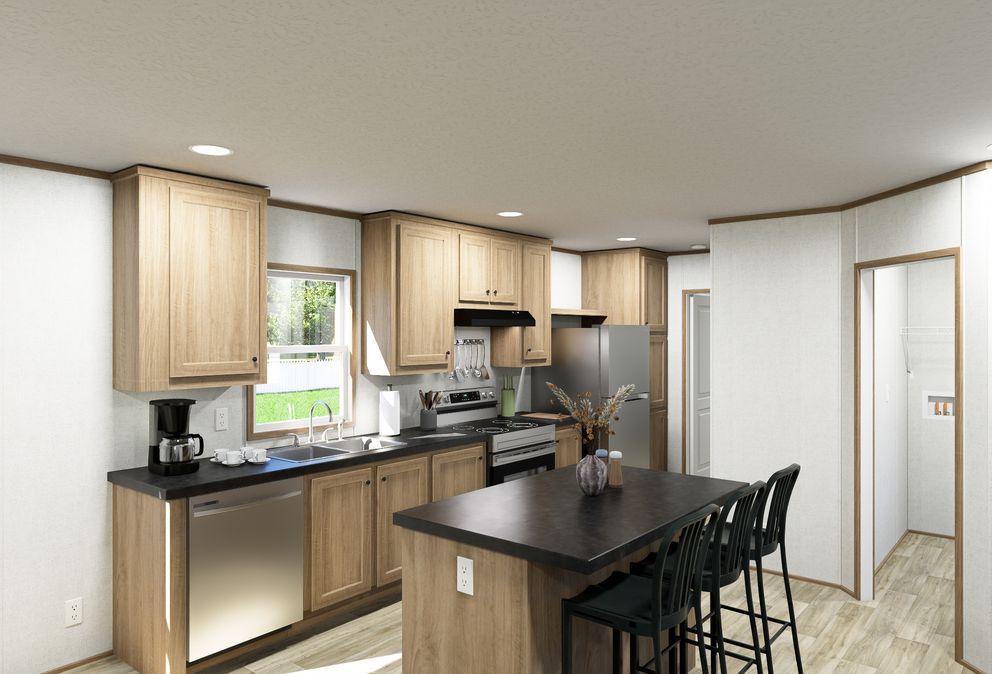 The ATLAS Kitchen. This Manufactured Mobile Home features 2 bedrooms and 2 baths.