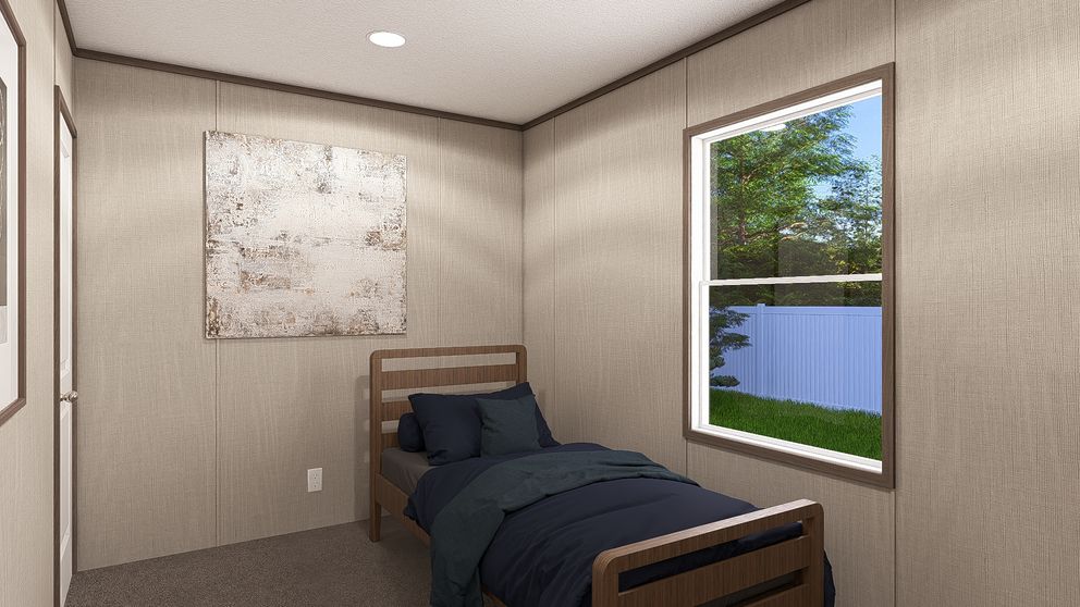 The LEGEND 14X66 Bedroom. This Manufactured Mobile Home features 3 bedrooms and 2 baths.