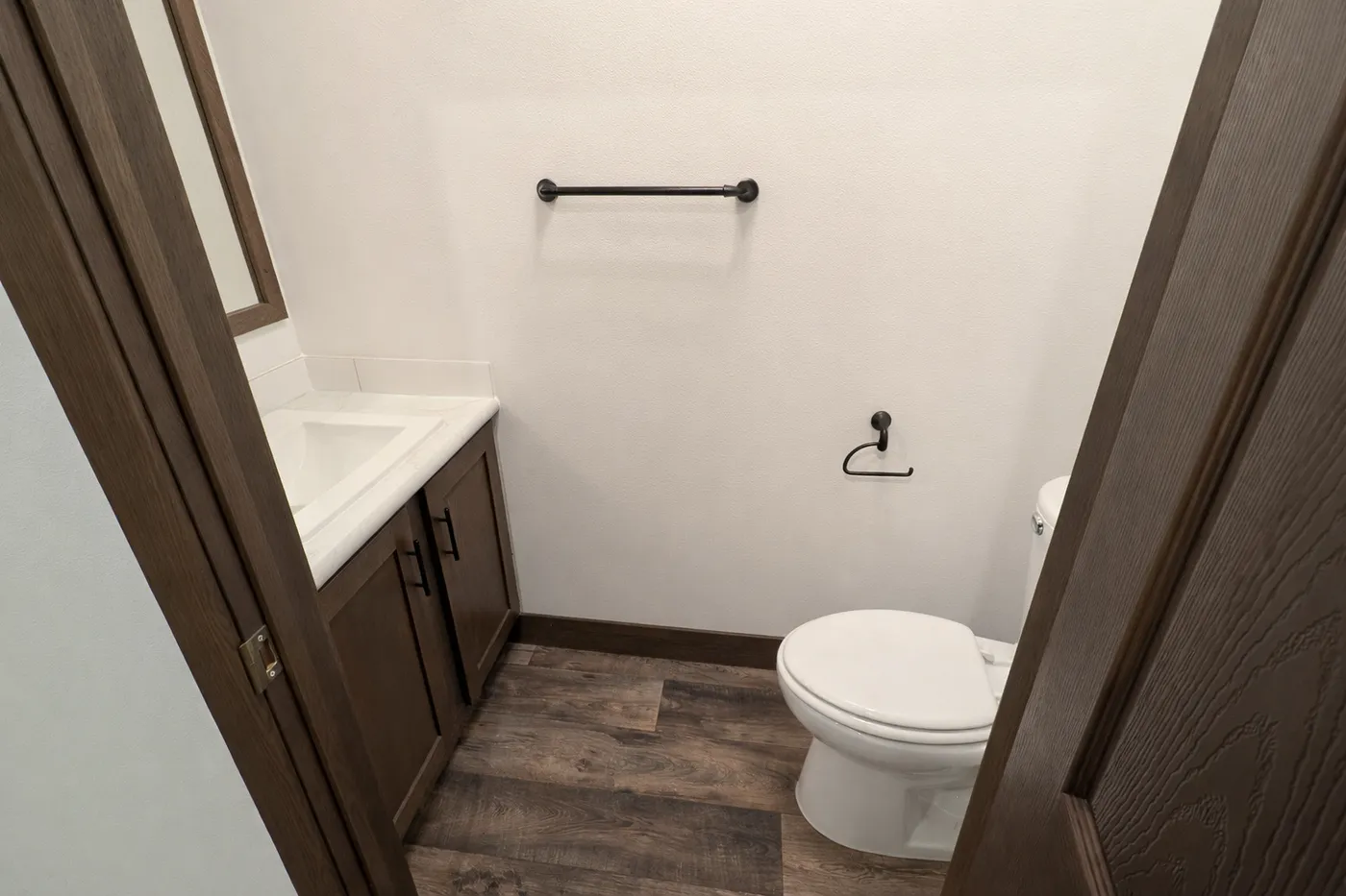 The LEGEND 402 MOD Guest Bathroom. This Modular Home features 3 bedrooms and 2 baths.