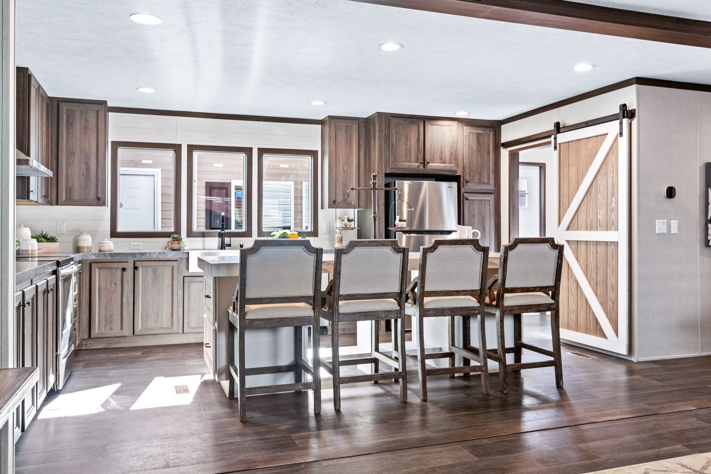 The THE RENEGADE Kitchen. This Manufactured Mobile Home features 3 bedrooms and 2 baths.